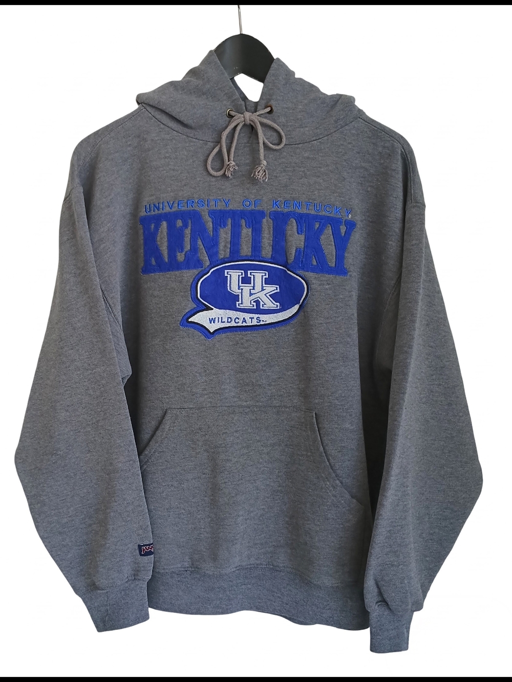 Vtg Y2K JanSport NCAA Kentucky Wildcats Pullover Hoodie Grey Size L